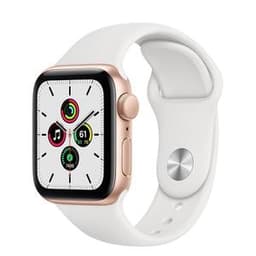 Apple Watch Series SE 1 (2020) GPS + Cellular 40 mm - Aluminium Gold - Sport band White