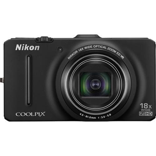 Compact Coolpix S9300 - Black + Nikon Nikon Nikkor 18x Wide Optical Zoom 25-450 mm f/3.5-5.9 ED VR f/3.5-5.9