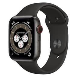 Apple Watch Series 6 (2020) GPS + Cellular 44 mm - Titanium Space Black - Sport band Black