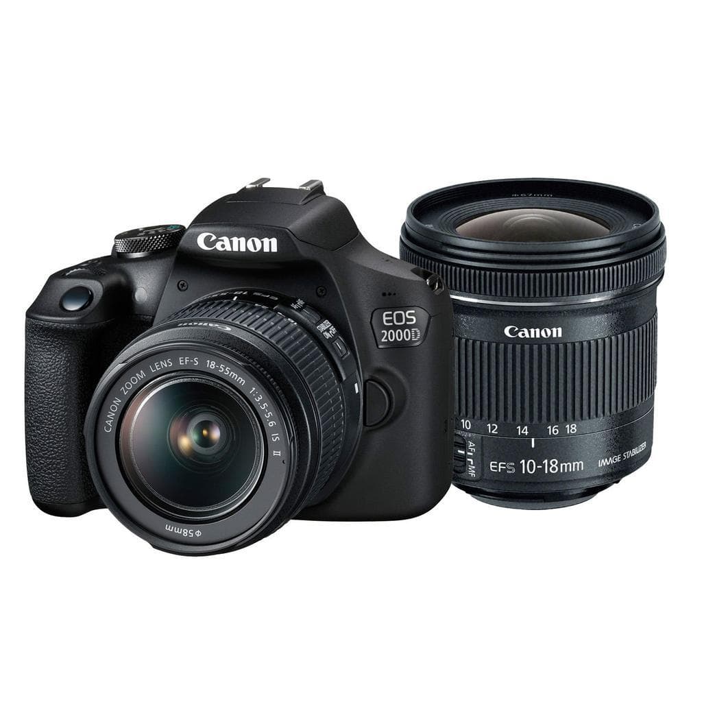 Canon EOS 2000D - Black + Canon EF-S 10-18mm f/4.5-5.6 IS STM