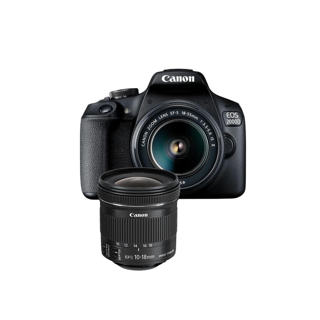 Canon EOS 2000D - Black + Canon EF-S 10-18mm f/4.5-5.6 IS STM