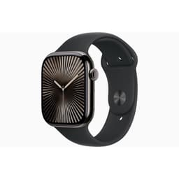 Apple Watch Series 10 (2024) GPS + Cellular 42 mm - Titanium Slate - Sport band Black