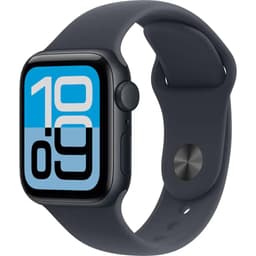 Apple Watch (2025) GPS + Cellular 44 mm - Aluminium Midnight - Sport band Black