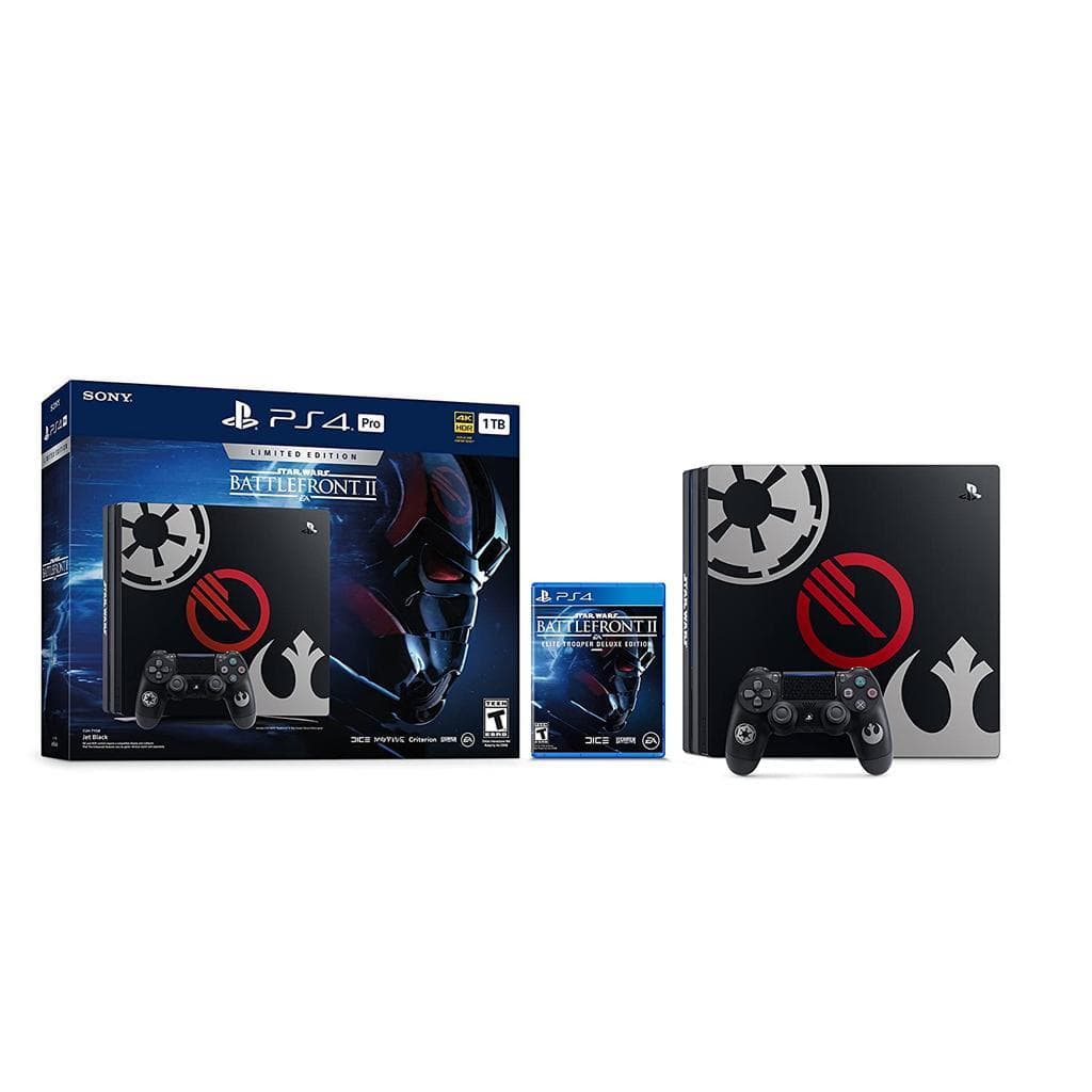 PlayStation 4 Pro 1000GB - Black - Limited edition Star Wars: Battlefront II + Star Wars Battlefront II