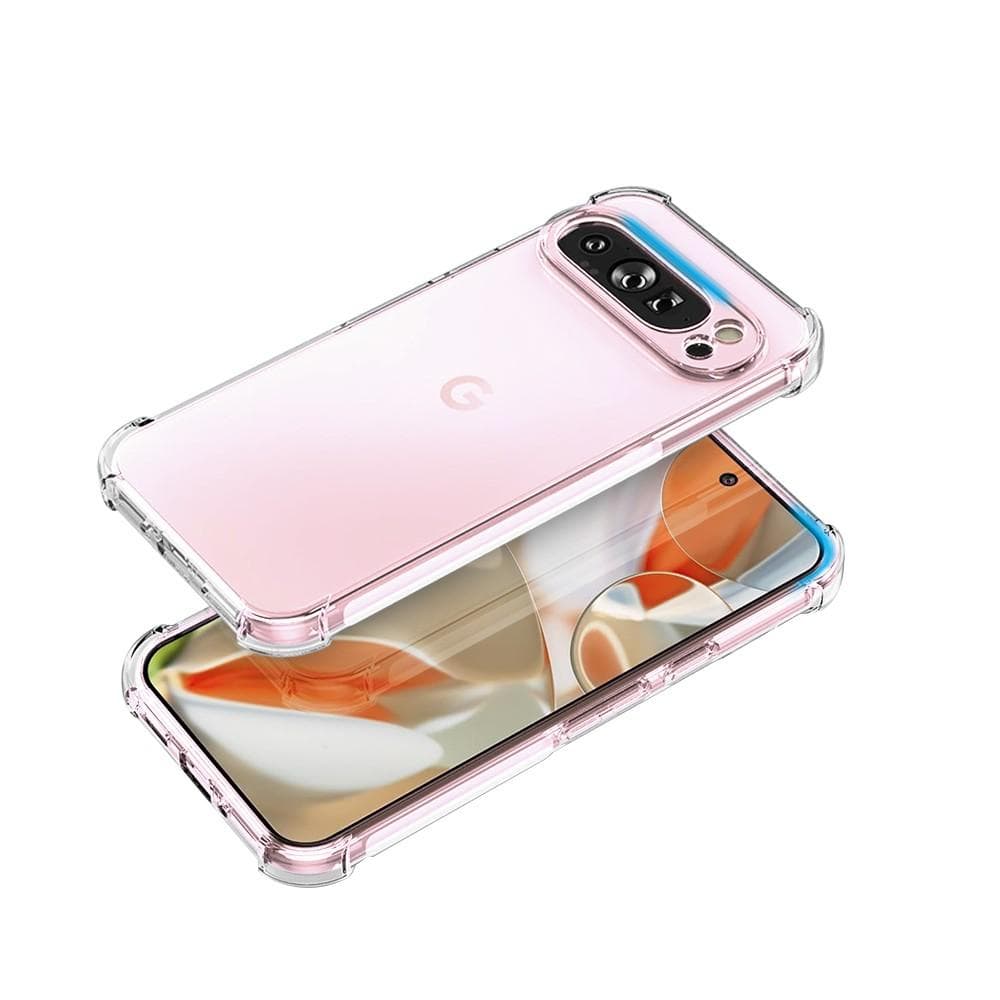 Case Pixel 9 Pro XL and 2 protective screens - TPU - Transparent