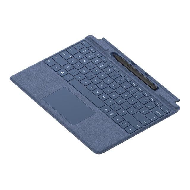 Microsoft Keyboard QWERTY Portuguese Wireless Backlit Keyboard Surface Pro X / 8 / 9 Signature Keyboard + Slim Pen