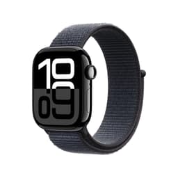 Apple Watch Series 10 (2024) GPS 46 mm - Aluminium Jet Black - Sport loop Midnight