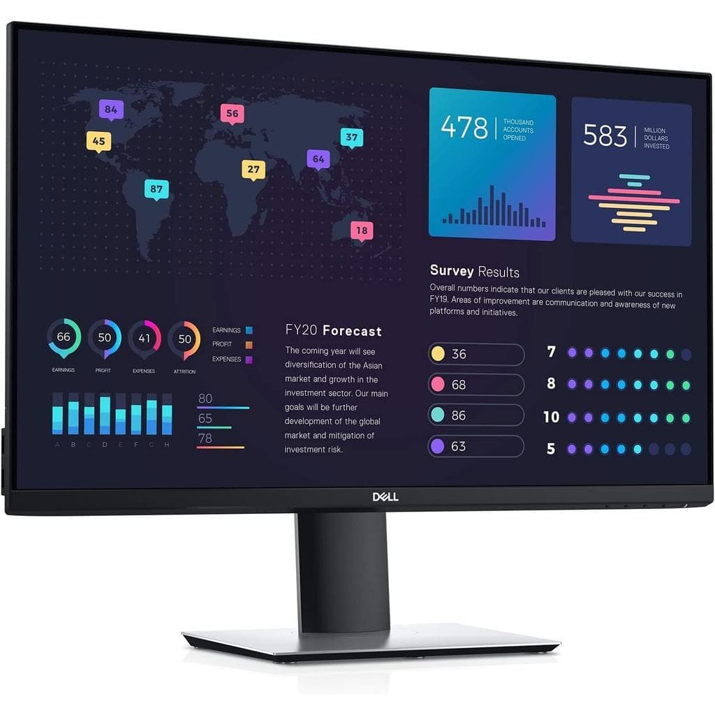 27-inch Dell P2720D 2560 x 1440 LED Monitor Black