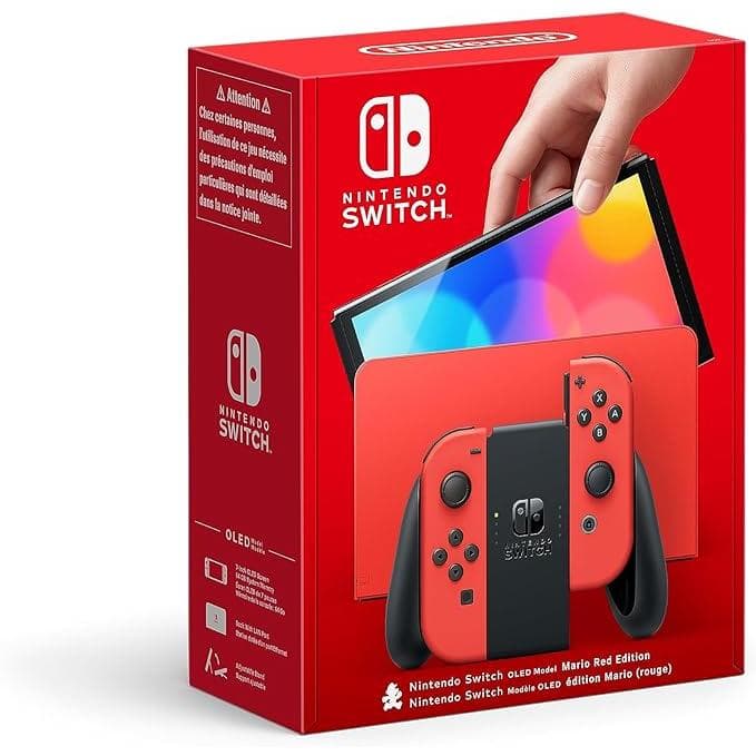 Switch OLED 64GB - Red - Limited edition Super Mario Red