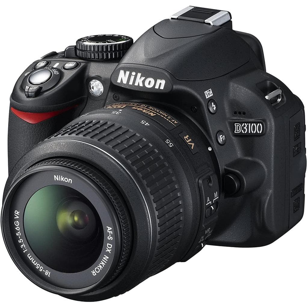 Reflex D3100 - Black + Nikon Nikon AF-S DX Nikkor 18-55 mm f/3.5-5.6G VR f/3.5-5.6G