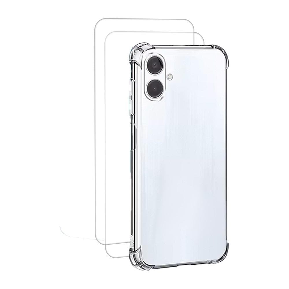 Case Galaxy A06 and 2 protective screens - TPU - Transparent