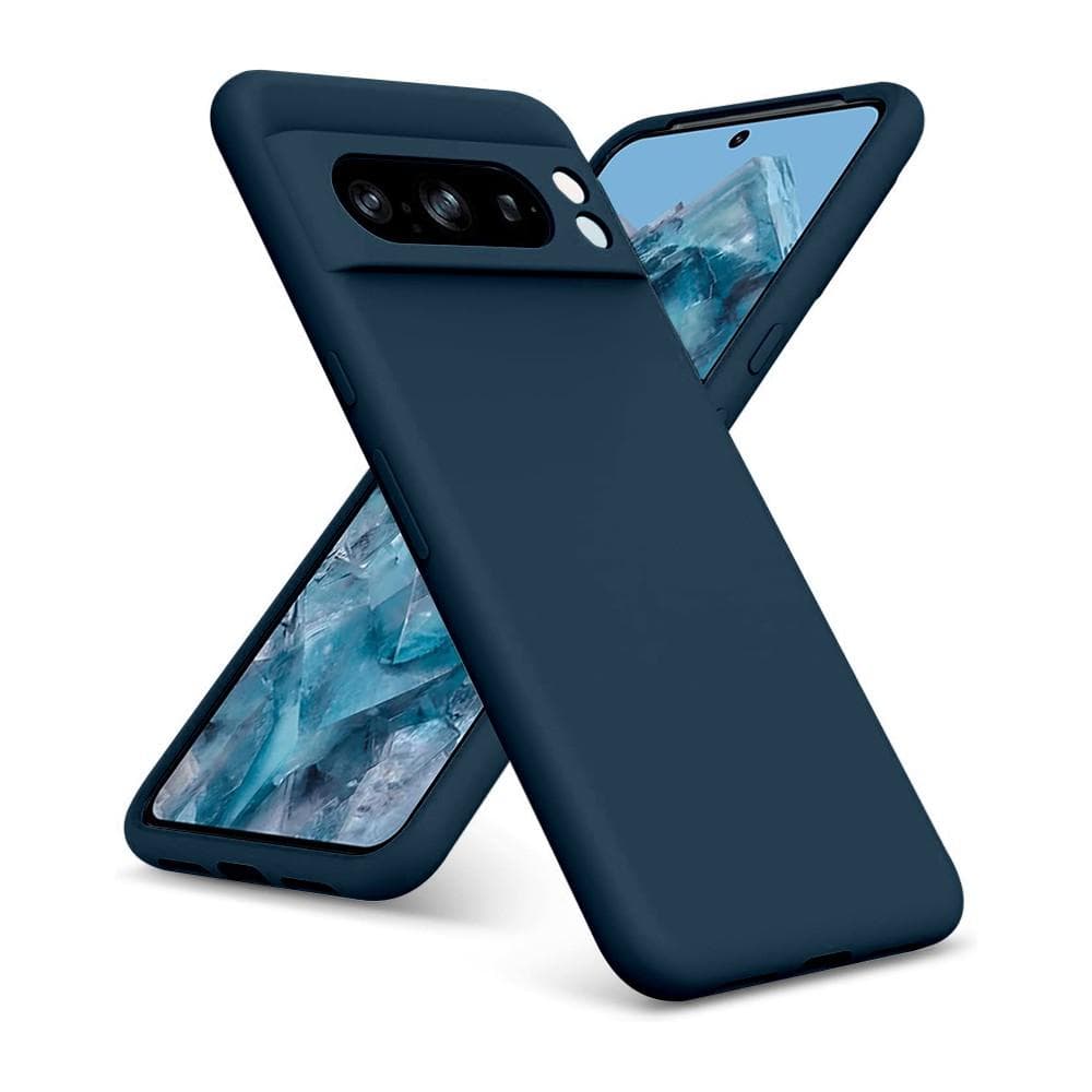 Case Google Pixel 8 Pro and 2 protective screens - Silicone - Blue