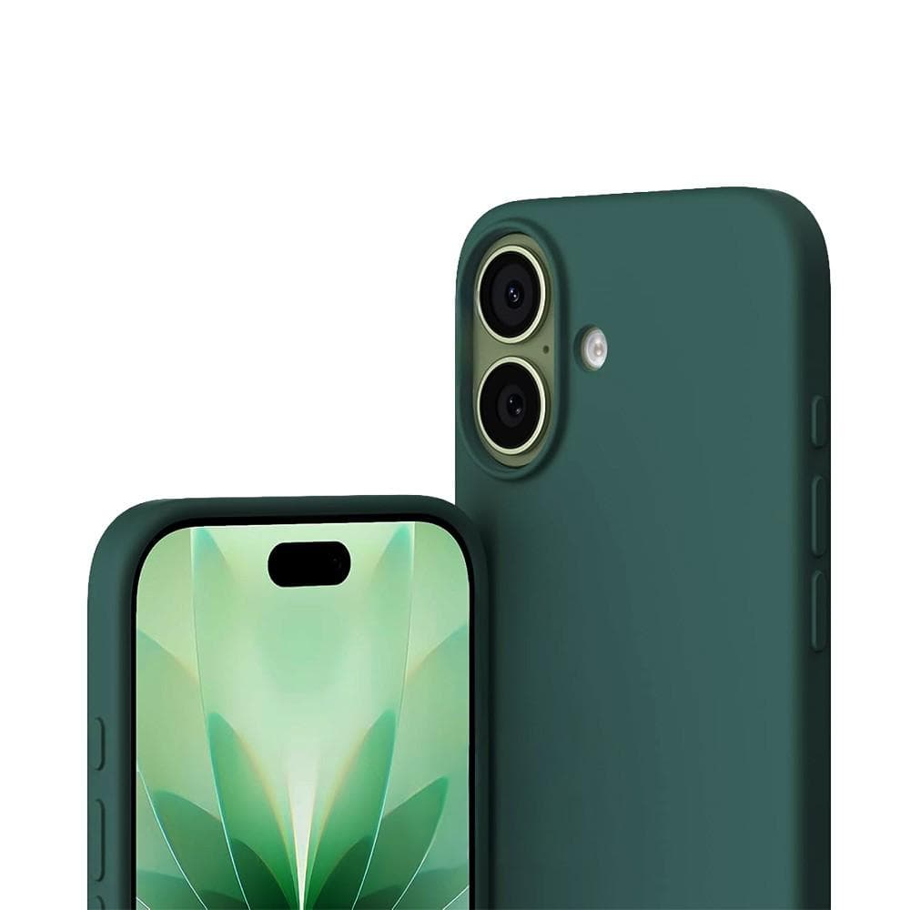Case iPhone 17 and 2 protective screens - Silicone - Green