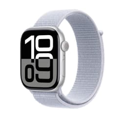 Apple Watch Series 10 (2024) GPS 46 mm - Aluminium Silver - Sport loop Blue