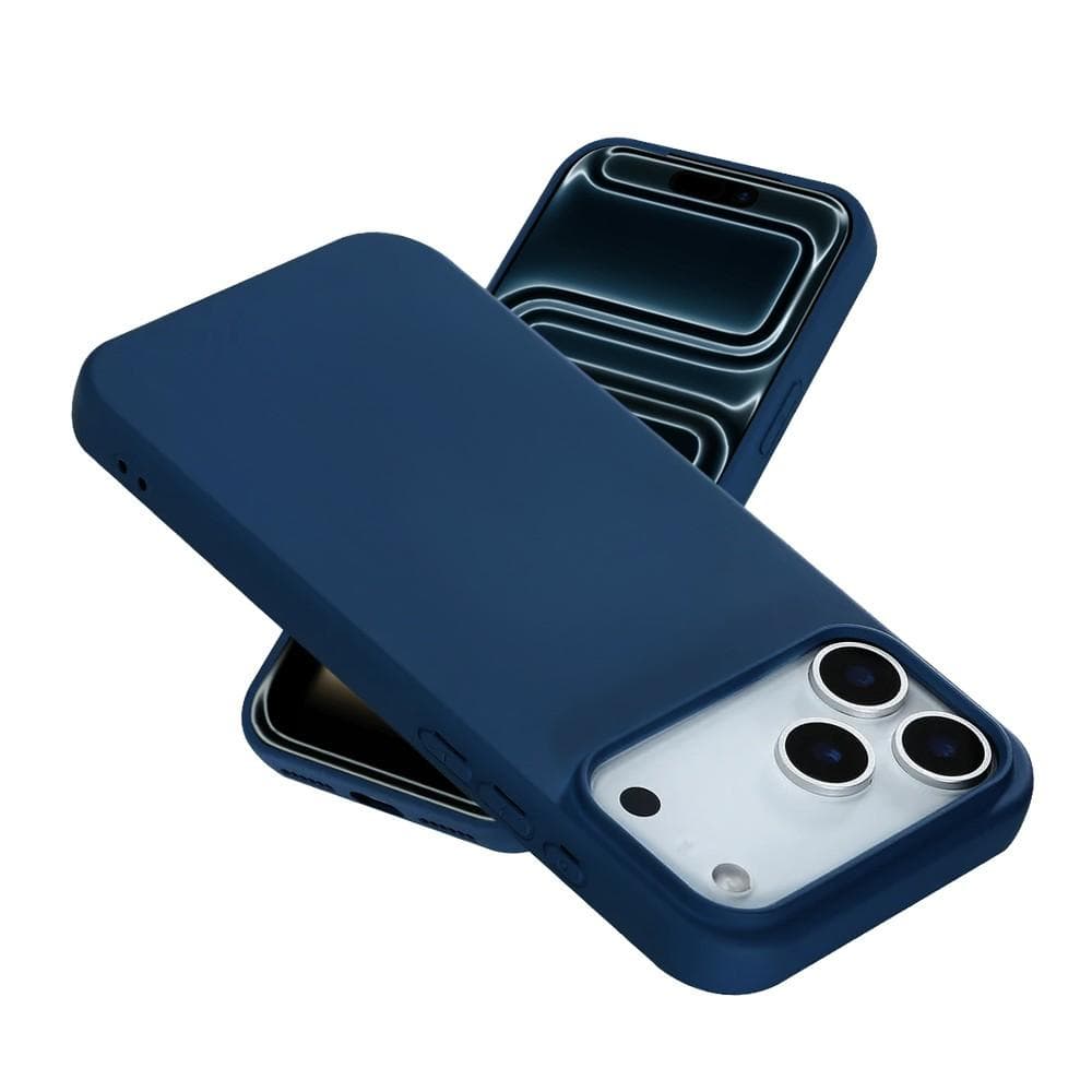 Case iPhone 17 Pro and 2 protective screens - Silicone - Blue