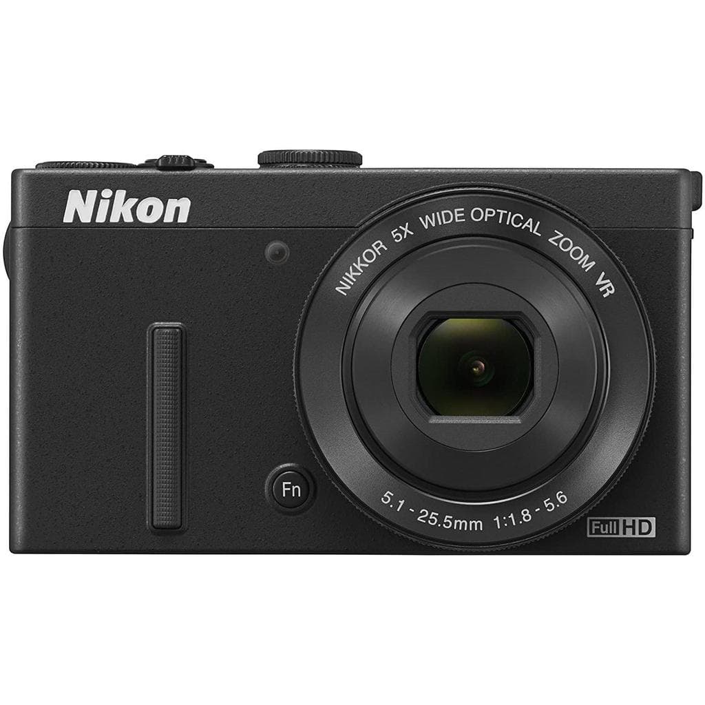 Compact Coolpix P340 - Black + Nikon Nikkor Wide Optical Zoom VR 24-120 mm f/1.8-5.6 f/1.8-5.6