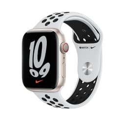 Apple Watch Series 7 (2021) GPS 41 mm - Aluminium Starlight - Nike Sport band White/Black
