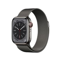 Apple Watch Series 8 (2022) GPS 41 mm - Aluminium Midnight - Solo loop Grey