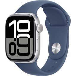 Apple Watch Series 10 (2024) GPS 42 mm - Aluminium Silver - Sport band Blue