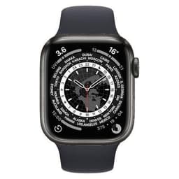 Apple Watch Series 7 (2021) GPS + Cellular 45 mm - Titanium Space Black - Sport band Black