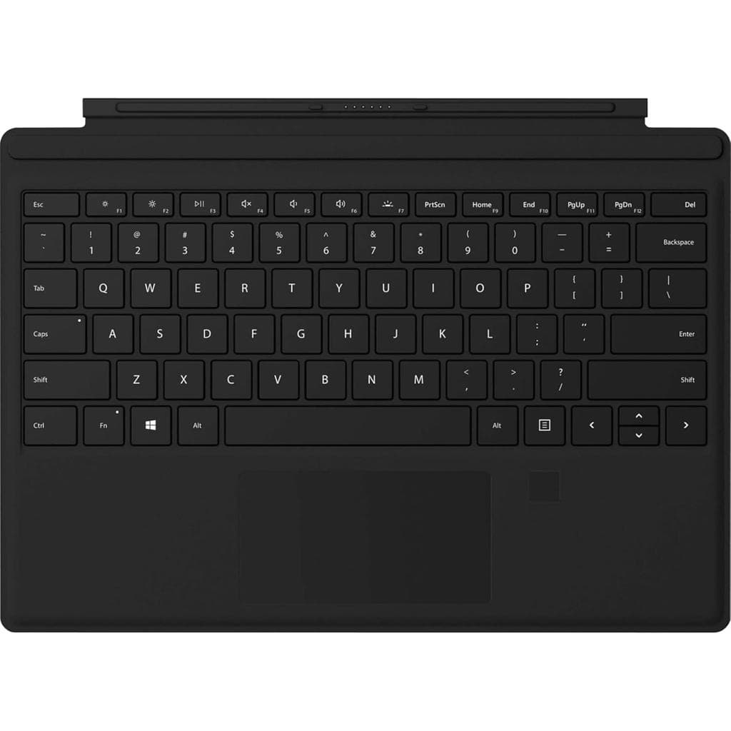 Microsoft Keyboard QWERTY English (UK) Wireless Backlit Keyboard Surface Pro Type Cover with Fingerprint ID