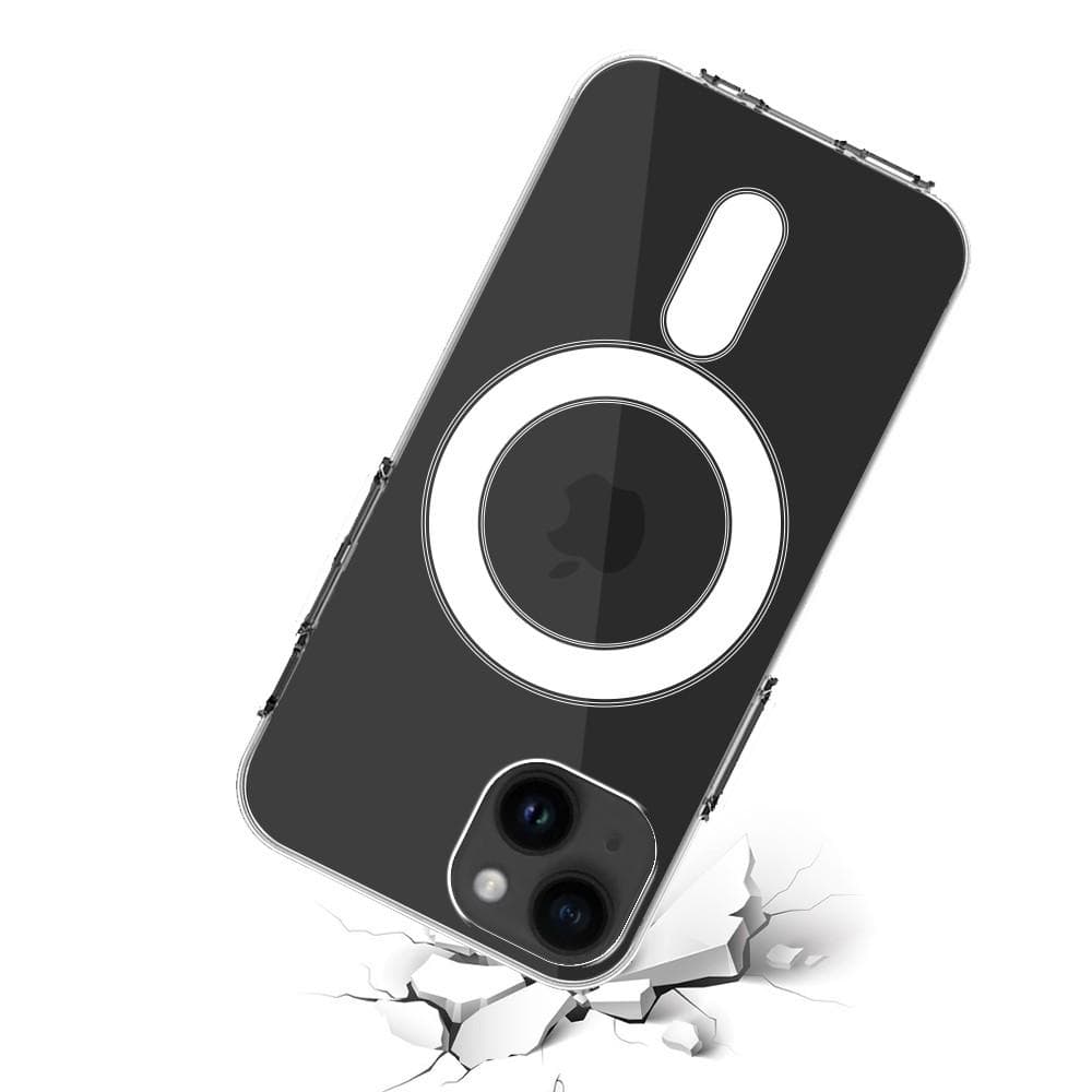 Case iPhone 14 and 2 protective screens - TPU - Transparent