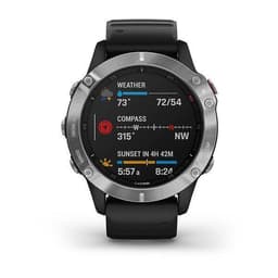 Smart Watch Garmin HR GPS Fenix 6 solar - Silver