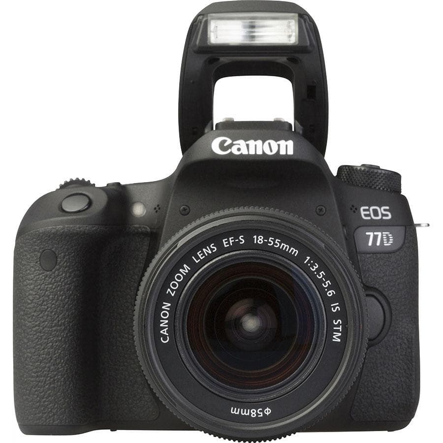 Reflex EOS 77D - Black + Canon EF 18-55mm f/3.5-5.6 IS II f/3.5-5.6