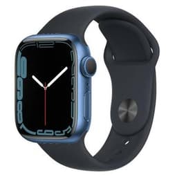 Apple Watch (Series 7) 2021 GPS + Cellular 41 - Aluminium Blue - Sport band Black