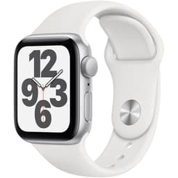 Apple Watch Series SE 1 (2020) GPS + Cellular 40 mm - Aluminium Silver - Sport band White