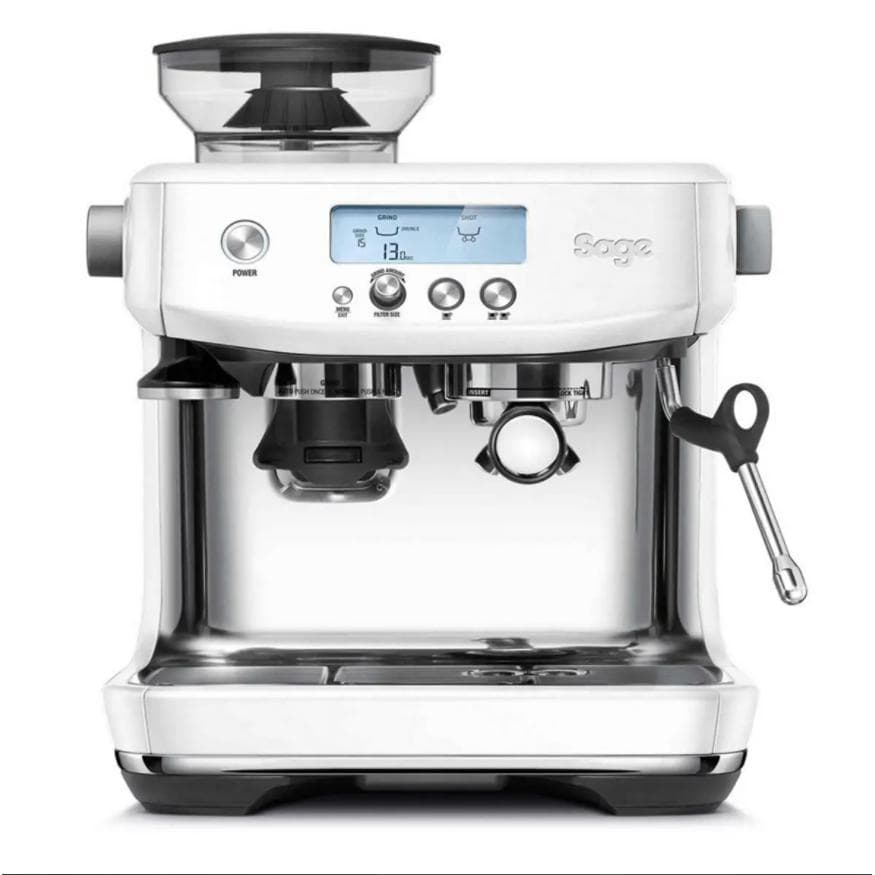 Espresso machine Without capsule Sage SES878SST 2.0000L - Sea Salt (white)