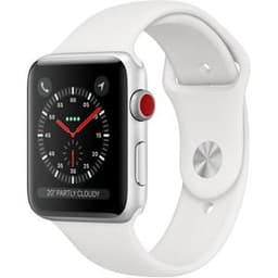 Apple Watch (Series 3) 2017 GPS + Cellular 38 - Aluminium Silver - White