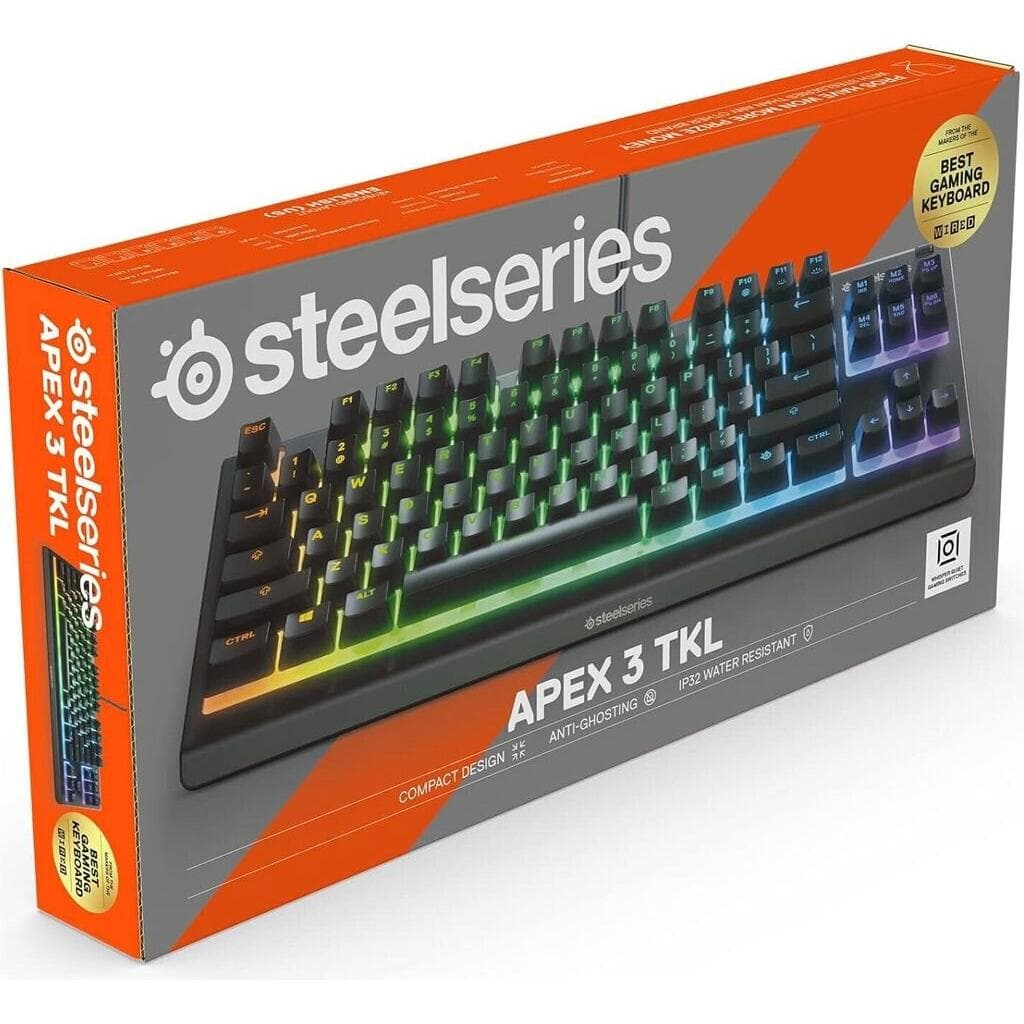 Steelseries Keyboard QWERTY English (US) Backlit Keyboard Apex 3 TKL