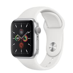 Apple Watch Series 5 (2019) GPS 44 mm - Aluminium Silver - Sport band White
