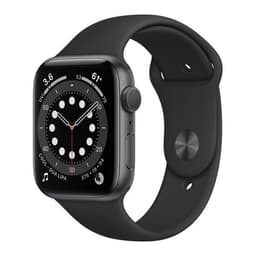 Apple Watch Series 6 () GPS + Cellular 44 mm - Aluminium Space Gray - Sport band Black
