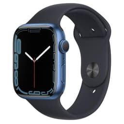 Apple Watch Series 7 (2021) GPS + Cellular 45 mm - Aluminium Blue - Sport band Black