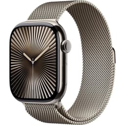 Apple Watch Series 10 (2024) GPS + Cellular 46 mm - Titanium - Milanese loop Grey