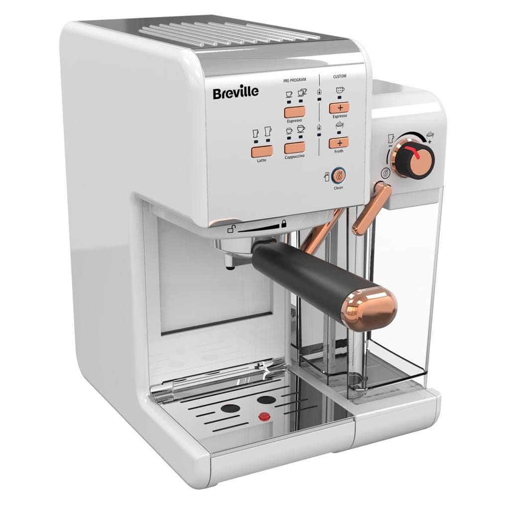 Espresso coffee machine combined Paper pods (E.S.E.) compatible Breville One-Touch CoffeeHouse II L - White