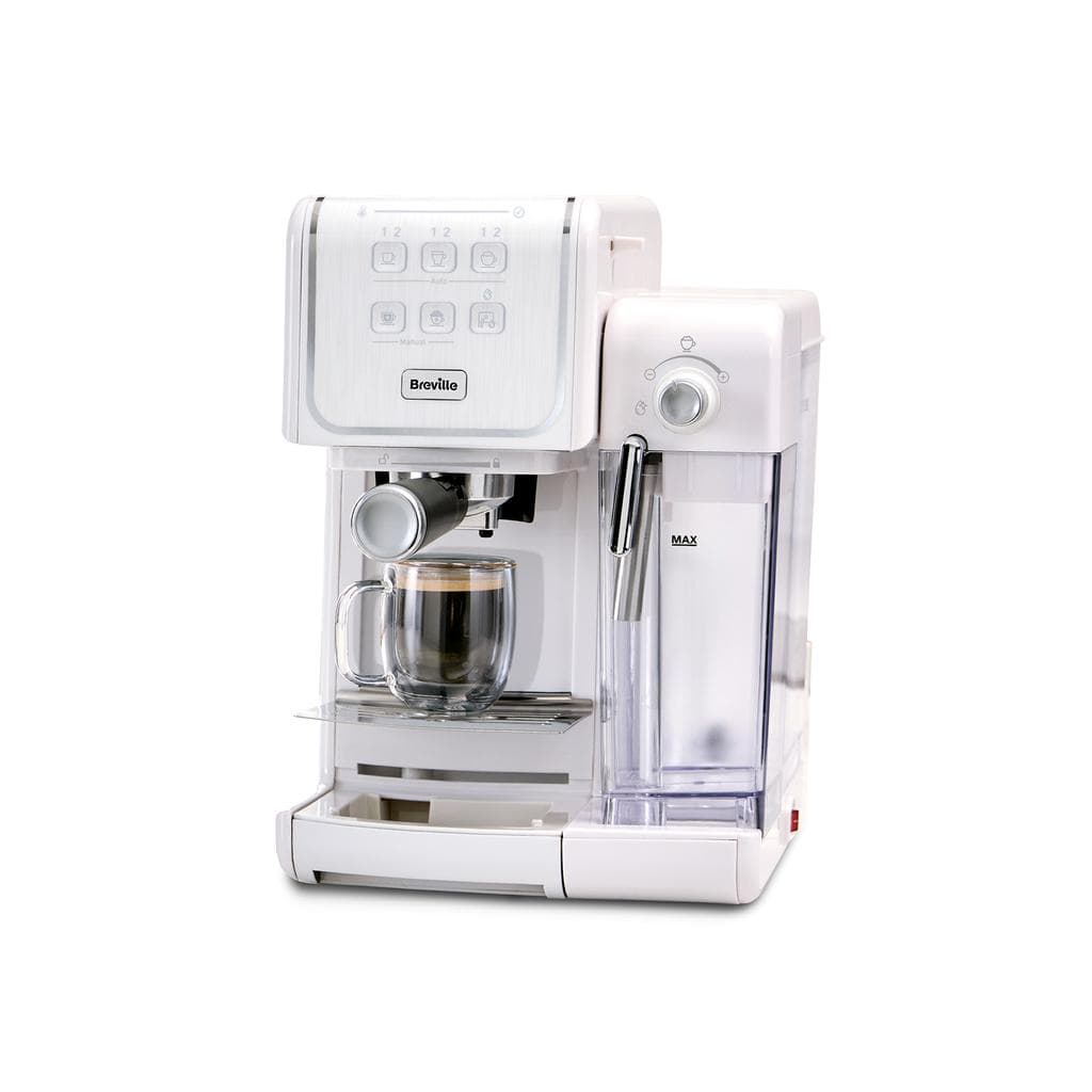 Espresso coffee machine combined Paper pods (E.S.E.) compatible Breville One-Touch CoffeeHouse II L - White