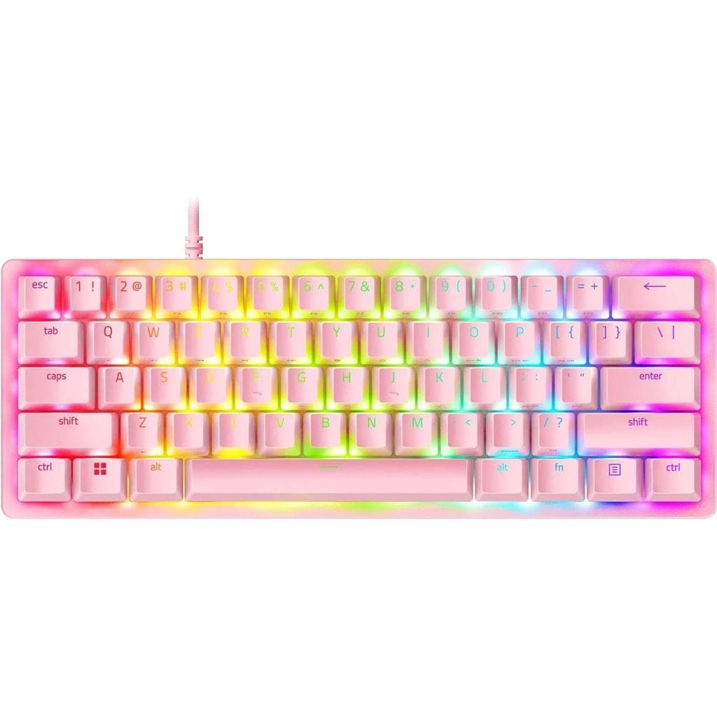 Razer Keyboard QWERTY Backlit Keyboard Huntsman Mini 60% Quartz