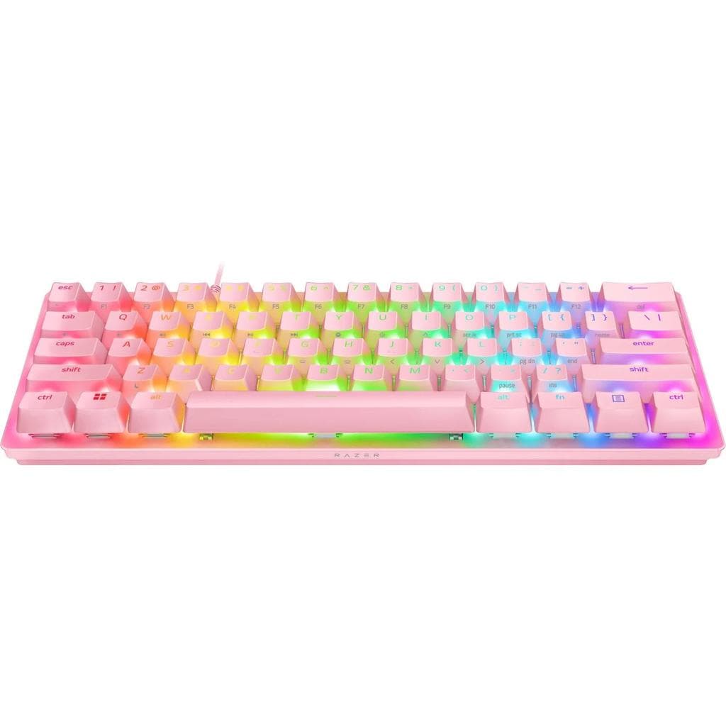 Razer Keyboard QWERTY Backlit Keyboard Huntsman Mini 60% Quartz