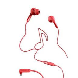 Defunc Earbud + Music Earbud Earphones - Red