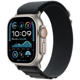 Apple Watch Ultra 2 (2023) GPS + Cellular 49 mm - Titanium Natural Titanium - Alpine loop Black