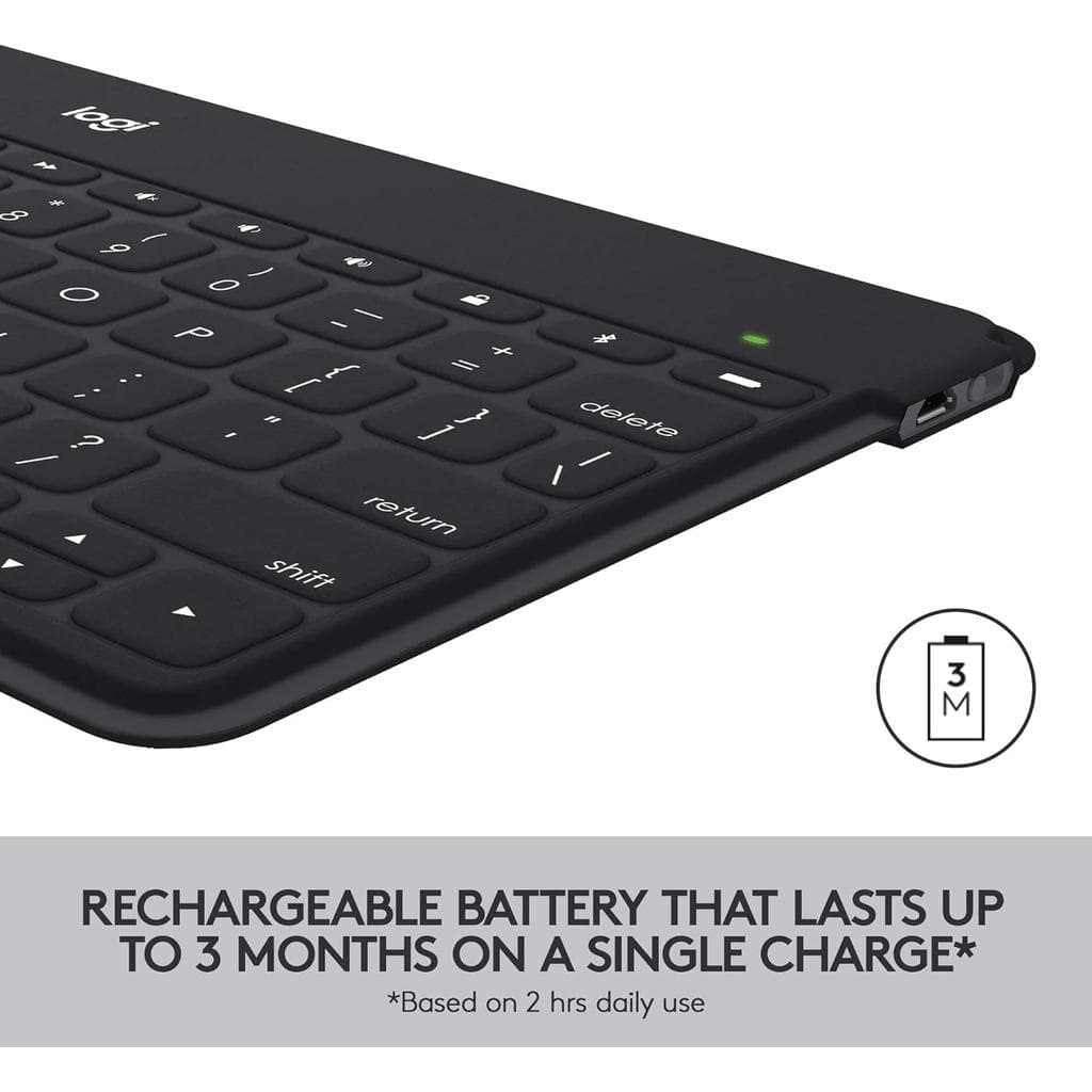 Logitech Keyboard QWERTY UK Wireless Keys to go