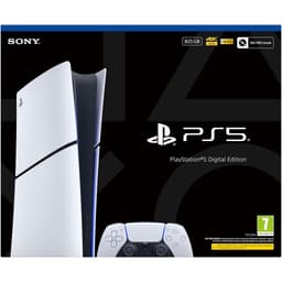 PlayStation 5 Digital Edition 825GB - White Digital Edition + No