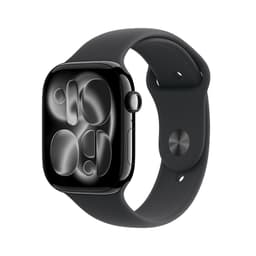 Apple Watch (2025) GPS + Cellular 46 mm - Aluminium Jet Black - Sport band Black