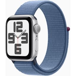 Apple Watch Series SE 2 (2022) GPS 40 mm - Aluminium Silver - Sport loop Blue