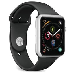 Apple Watch Series 6 (2020) GPS 44 mm - Aluminium Silver - Sport band Black