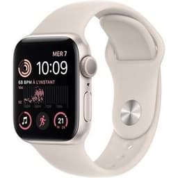 Apple Watch (Series SE) 2022 GPS + Cellular 40 - Aluminium Starlight - Sport loop Starlight