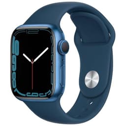 Apple Watch Series 7 (2021) GPS 41 mm - Aluminium Blue - Sport band Blue